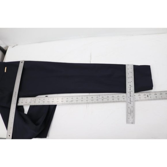 Tory burch pants women's 2 Caliie skinny ankle cotton blend blue gold logo - Picture 11 of 14